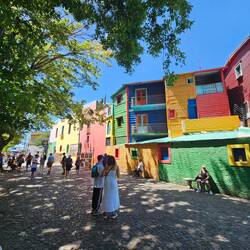 Colorful homes in the Caminito neighborhood