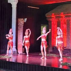 Lady entertainers at the site