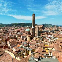 Central Bologna with it's 2 towers