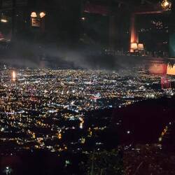Blick auf San José am Abend