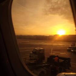 Sonnenaufgang in Düsseldorf