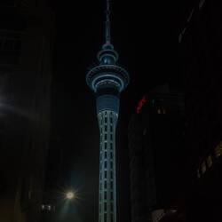 Sky Tower by night