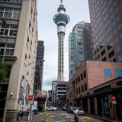 Sky Tower, härifrån hoppar man bungy jump!