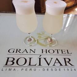 The catedral, an extra large pisco sour traditionally drunk on a Sunday morning after church.