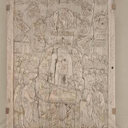 УСПЕНИЕ Богоматери, Костяная икона. Начало ХVІ в.