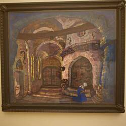 Н. РЕРИХ. В монастыре. 1914. Эскиз декорации для постановки оперы А.А. Давидова «Сестра Беатриса»