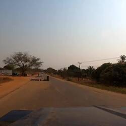 Der Doppelwinker an einem der vielen freundlichen Checkpoints