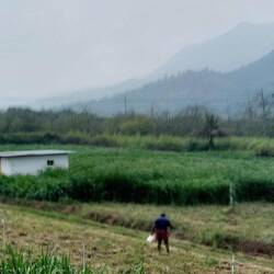 Approaching the Western Ghat Hills, the border between Tamil Nadu and Kerala
