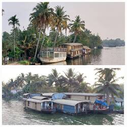 Views along the waterway back to Alappuzha