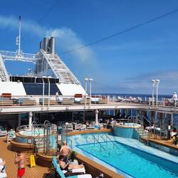 Looking toward the stern of the Silver Dawn