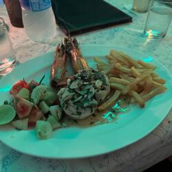Holy shit, the prawns.