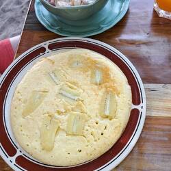 Banana pancake, Frühstück