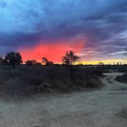 Sunset shower