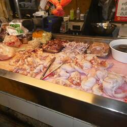 Chicken on sale at the market
