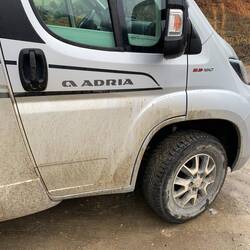 Wir haben den halben Berg am Auto