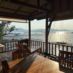 The back porch of our house