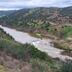 Der Rio Guadiana zu Füßen.