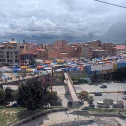 Markt von oben (aus der Gondel raus)