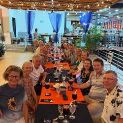 Avskedsmiddag kvällen innan avresa hemåt!