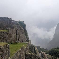 The terraces from below