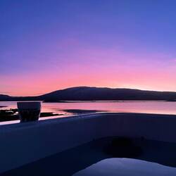 Hot tub sunrise