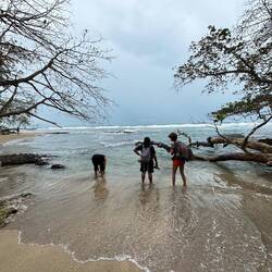 Am Strand in Puerto Viejo