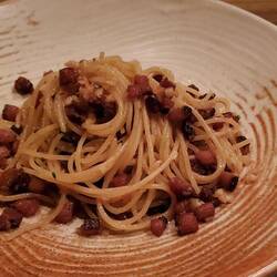 My sad pasta with bacon.