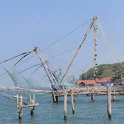 Chinese Fishing Nets; introduced by Chinese explorers, a Kochi symbol