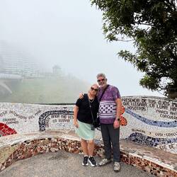 Foggy morning at Love Park