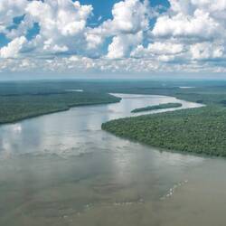 Looking upstream from the falls