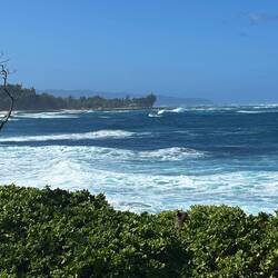 Das Hotel steht mit 3 Seiten im Meer