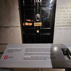 The door to Number 10 when Winston Churchill was Prime Minister