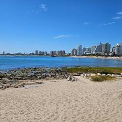 Beach on the bay side of the peninsula