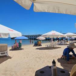 Our spot on the beach