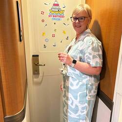 Tracey's 60th Birthday door decorations