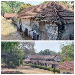 Disused barrack buildings