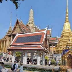 Blick zurück auf Wat Phra Khaeo