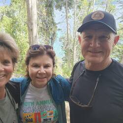 Me, Rebecca & Mike near the end of our hike