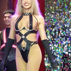 This gal ended up on the old boy's lap! 🤣