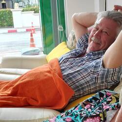 Our comfy seats during our foot massage/reflexology!