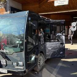 Unser e-Taxi zum Hotel