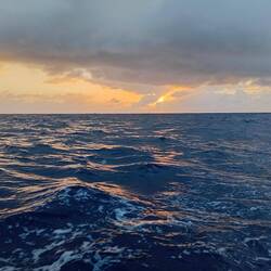Sunset over the Tasman Sea and hello to the Pacifice Ocean