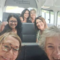 On our way to the venue and looking forward to a fun-filled evening