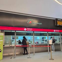 Here is the ticket sales at the train station at the Rome Airport
