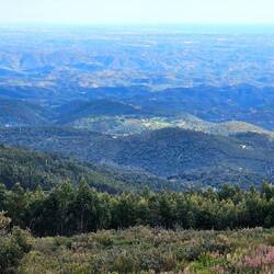 Aussicht vom hochsten Berg der Algarve,dem Fóia