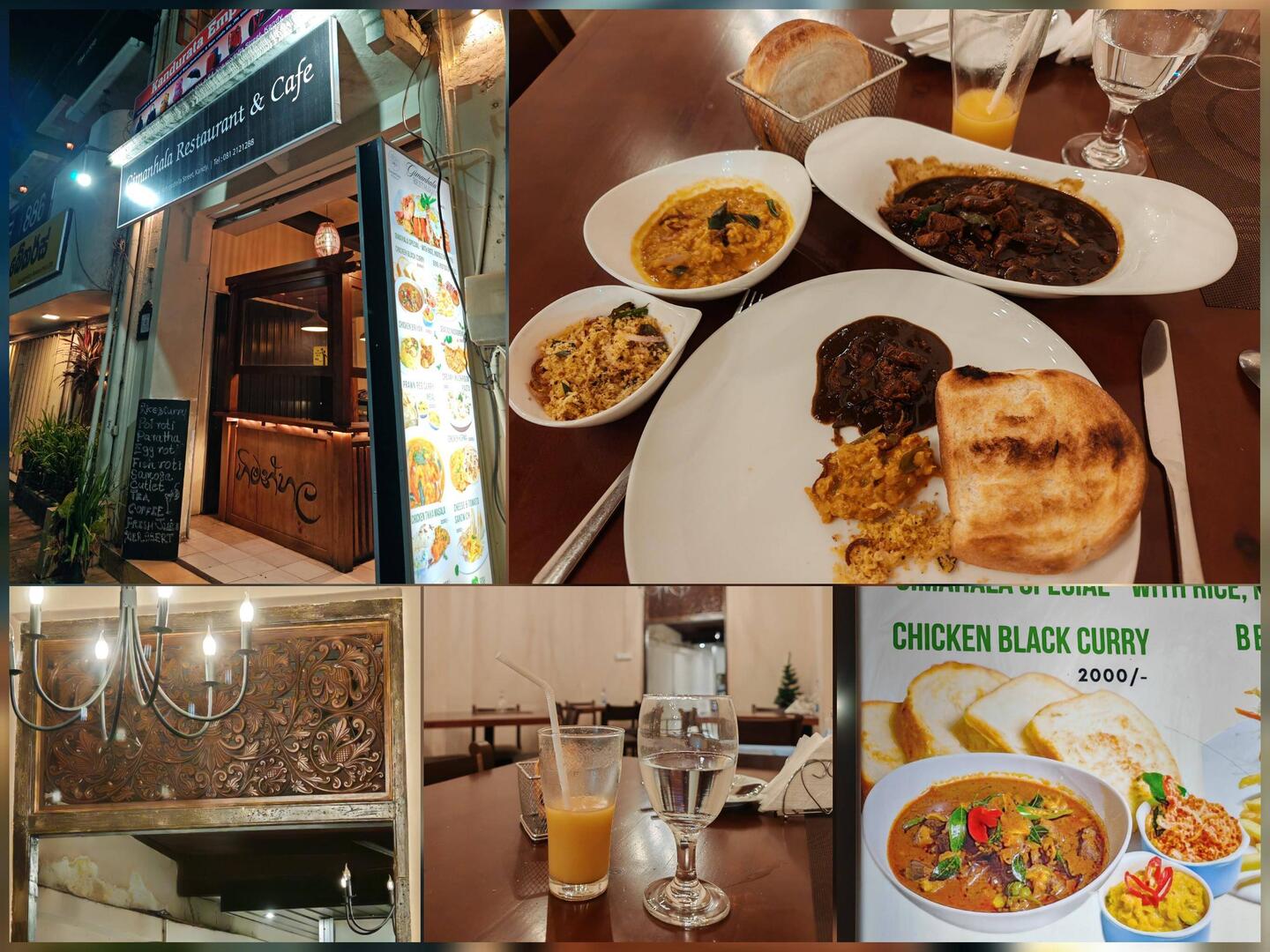 Eingang zum Restaurant & mein lecker Essen 😊