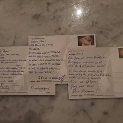 Als liebende Männer haben wir natürlich auch Karten geschrieben....!