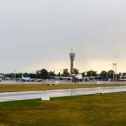 Landed at EZE ... just before the rain messed up any photo-ops — Buenos Aires, Argentina.