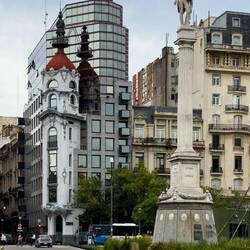 Streetscape from Plaza Lavalle — Buenos Aires, Argentina.