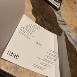 The menu